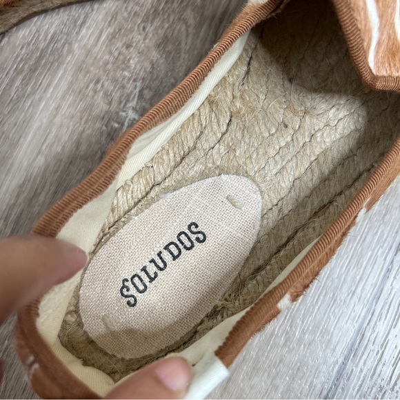 Soludos Genuine Calf Hair Espadrilles Size 8 - Picture 13 of 13